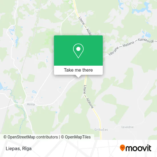 Liepas map