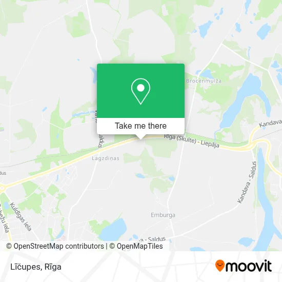 Līčupes map