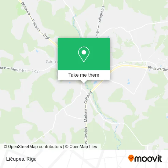 Līčupes map
