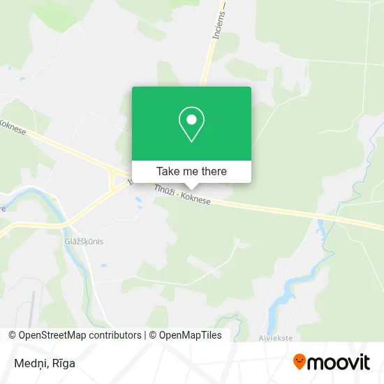 Medņi map