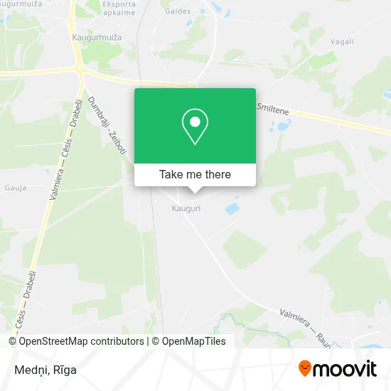 Medņi map
