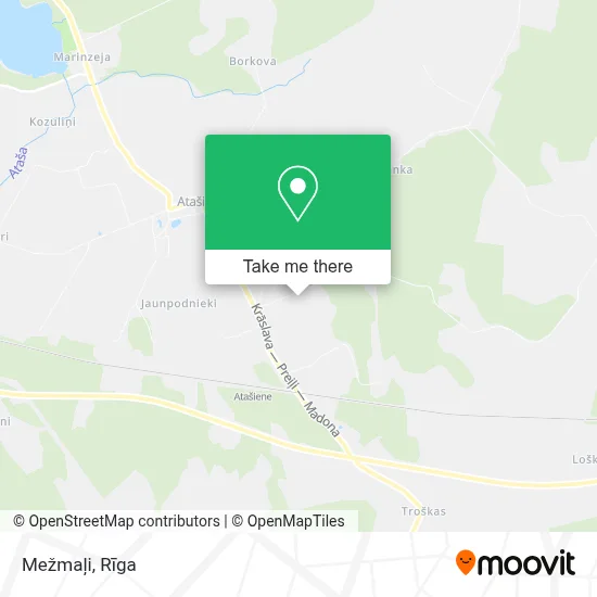 Mežmaļi map