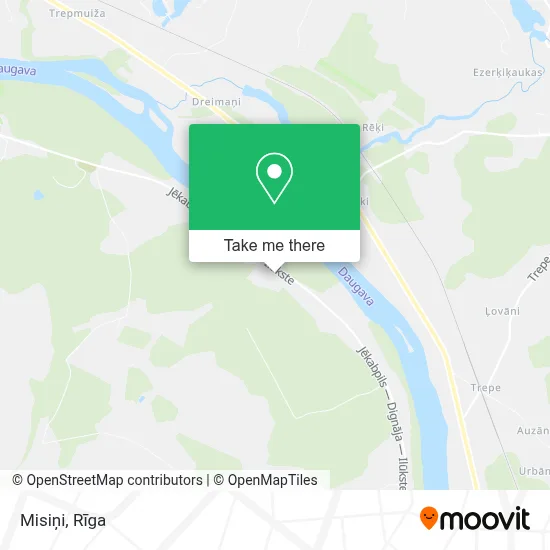 Misiņi map