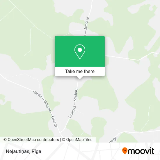 Nejautiņas map