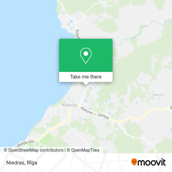 Niedras map