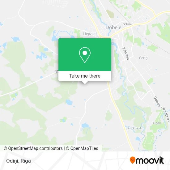 Odiņi map