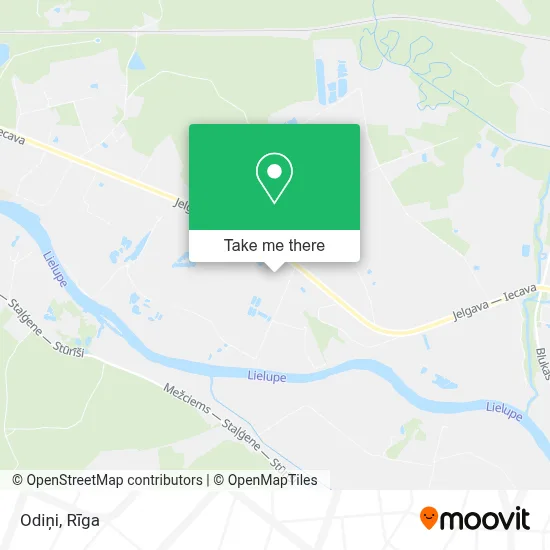Odiņi map