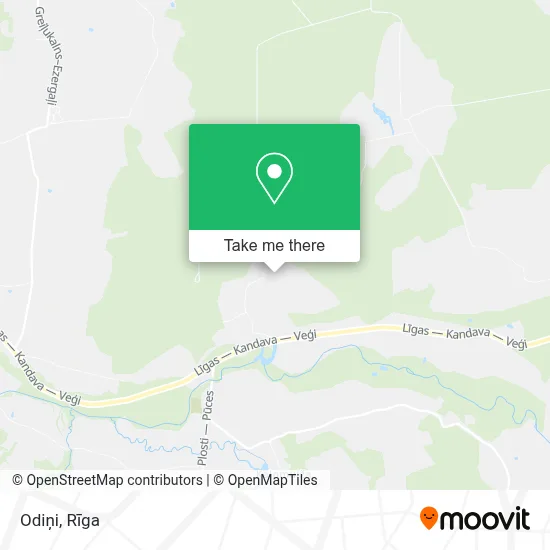 Odiņi map