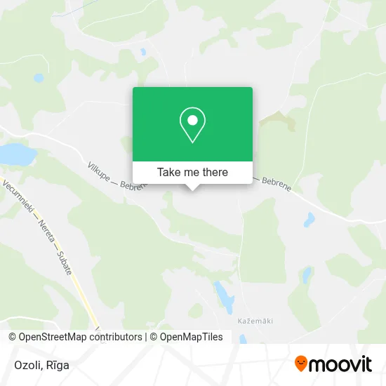 Ozoli map