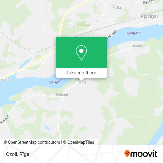 Ozoli map