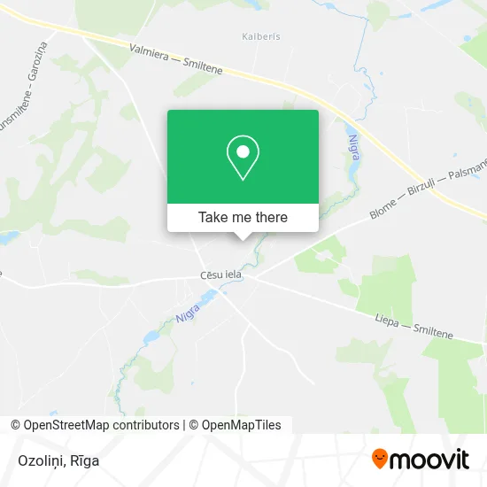 Ozoliņi map