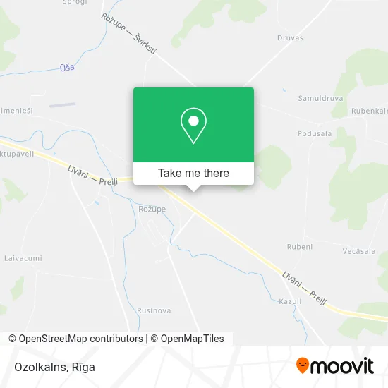 Ozolkalns map