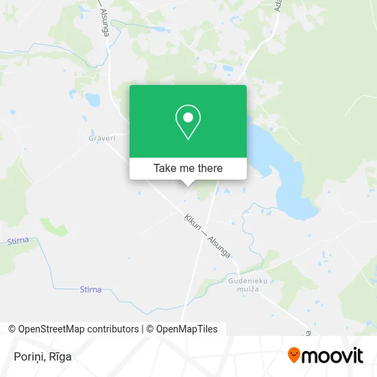 Poriņi map