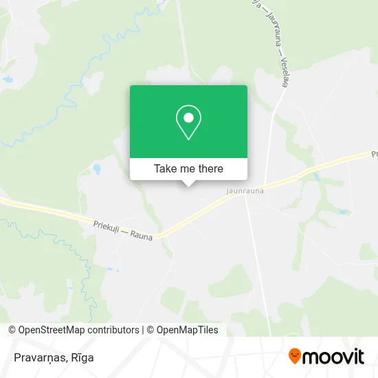 Pravarņas map