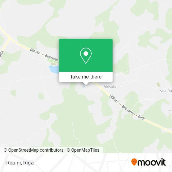 Repiņi map