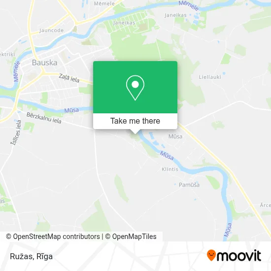 Ružas map