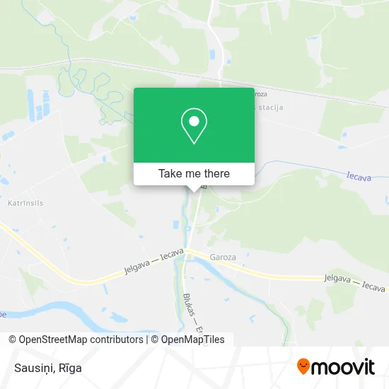 Sausiņi map