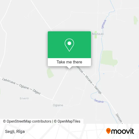 Segļi map