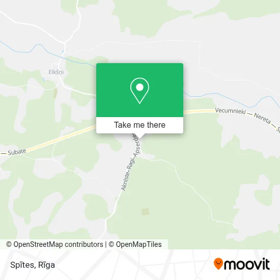Spītes map
