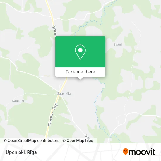Upenieki map