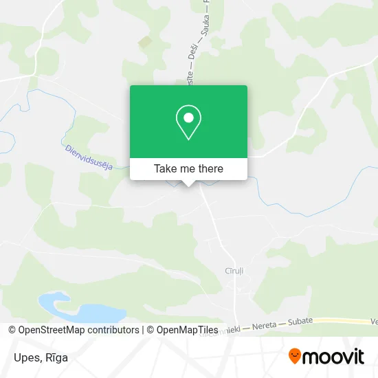 Upes map