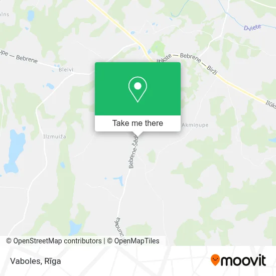 Vaboles map