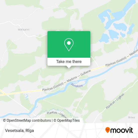 Vesetsala map