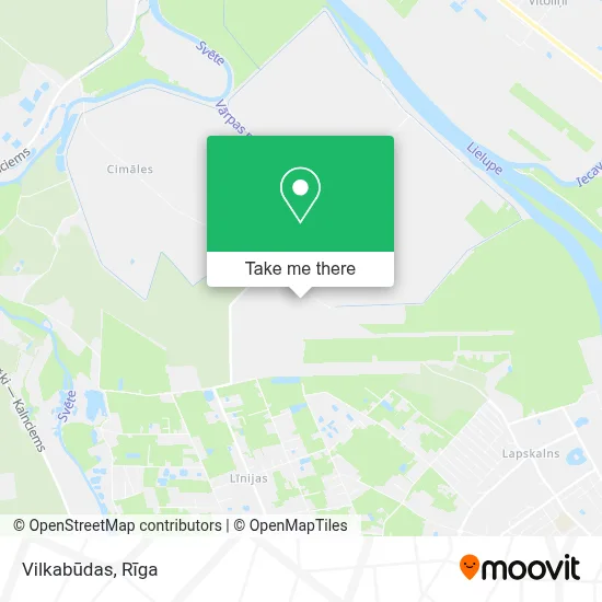 Vilkabūdas map