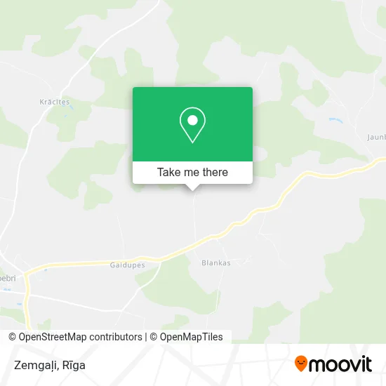 Zemgaļi map