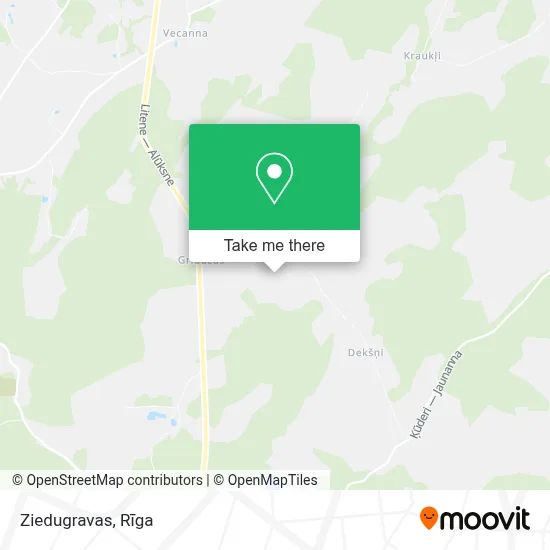 Ziedugravas map