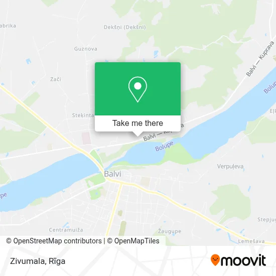 Zivumala map