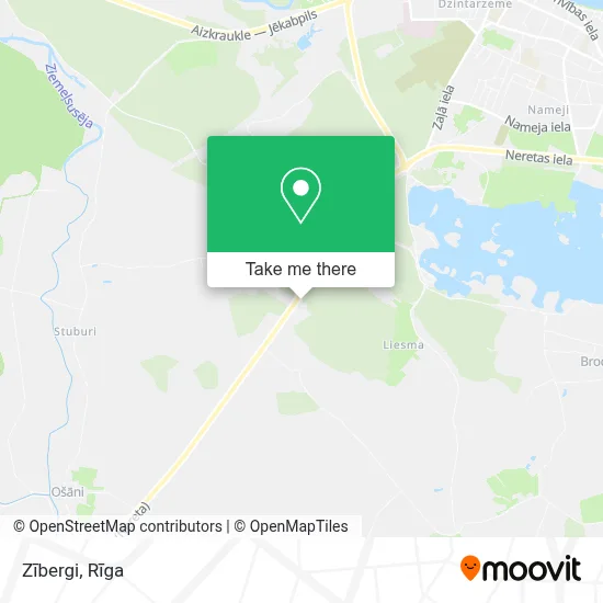 Zībergi map
