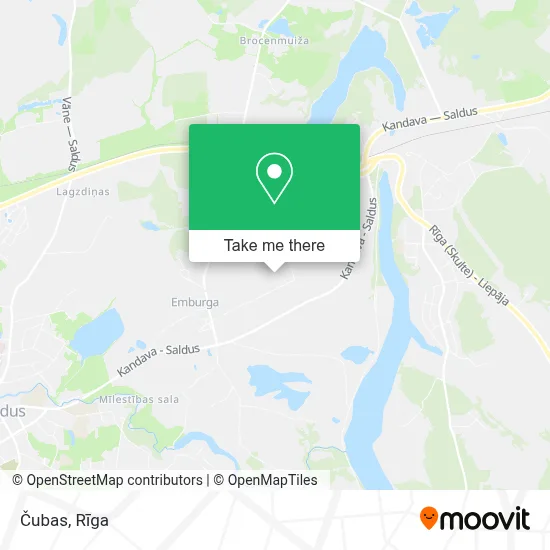 Čubas map