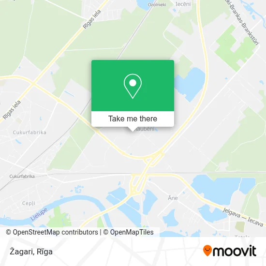 Žagari map