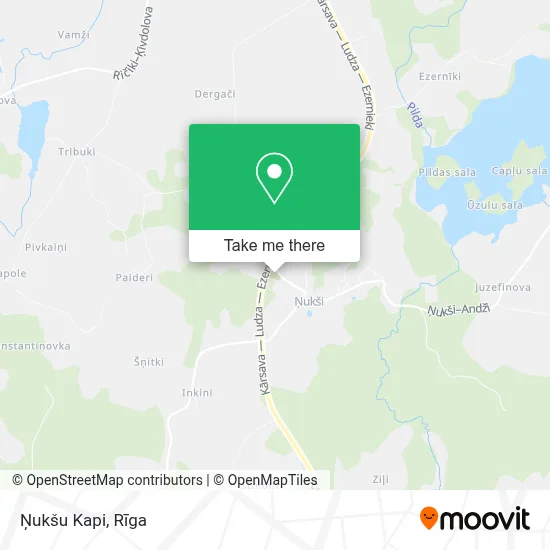 Ņukšu Kapi map