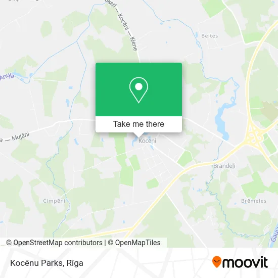 Kocēnu Parks map