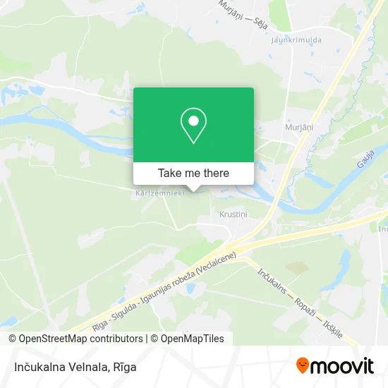 Inčukalna Velnala map