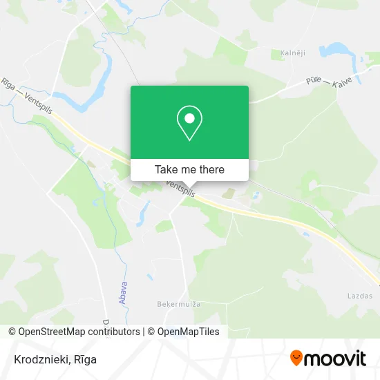 Krodznieki map