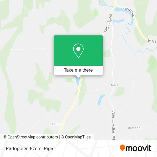 Radopoles Ezers map
