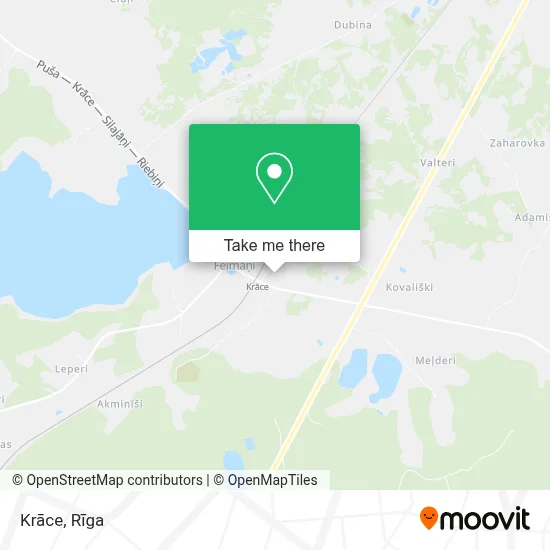 Krāce map