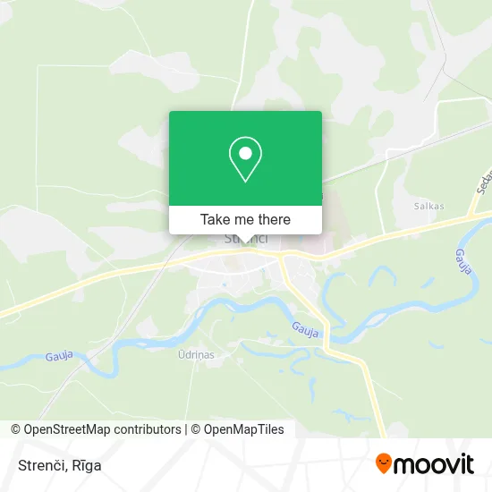Strenči map