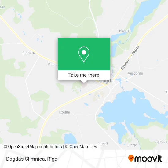 Dagdas Slimnīca map
