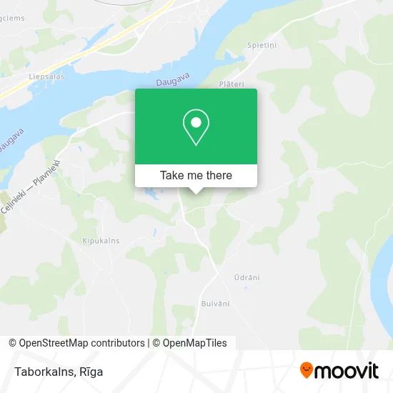 Taborkalns map