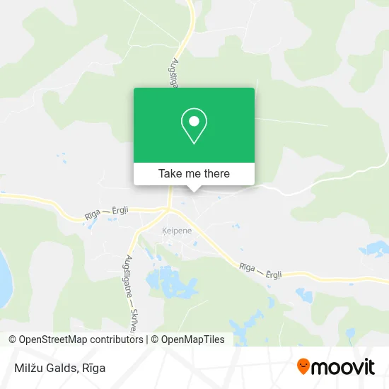 Milžu Galds map