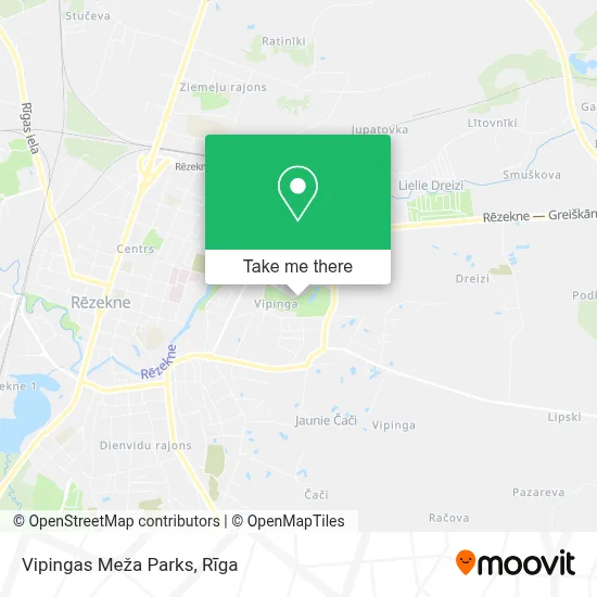 Vipingas Meža Parks map