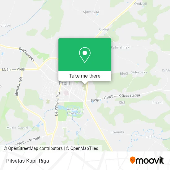 Pilsētas Kapi map