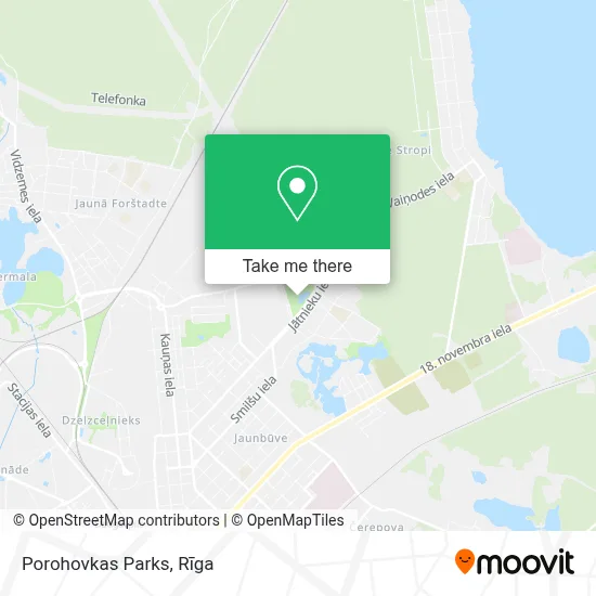 Porohovkas Parks map