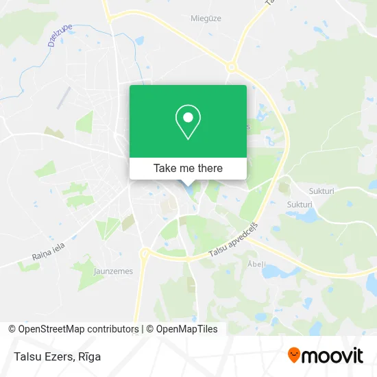 Talsu Ezers map