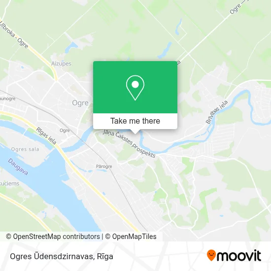 Ogres Ūdensdzirnavas map