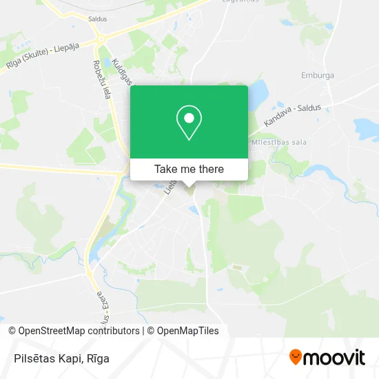 Pilsētas Kapi map